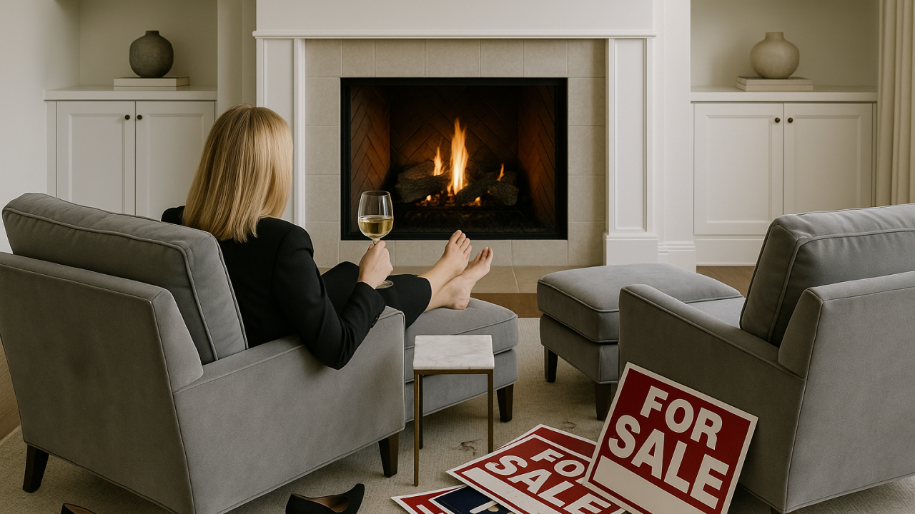 realtor exhausted after a long day